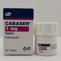 Каберголин Pfizer Cabaser cabergoline tablets 1mg (банка 20шт)